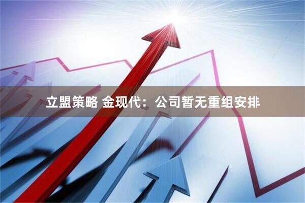 立盟策略 金现代：公司暂无重组安排
