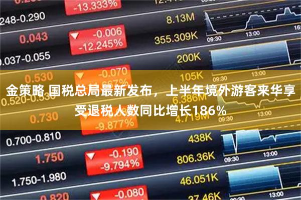 金策略 国税总局最新发布，上半年境外游客来华享受退税人数同比增长186%