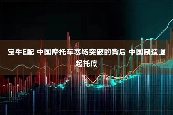 宝牛E配 中国摩托车赛场突破的背后 中国制造崛起托底